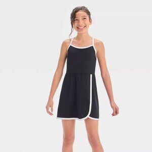 Girls' Knit Contrast Trim Athletic Dress - All In Motion™ NWT size XL Target